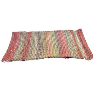 Roots Chunky Knit Infinity Scarf | Rainbow Ombre | Winter Warmth